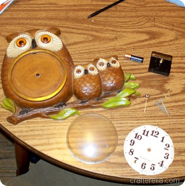 owl clock during