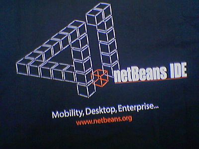 NetBeans logo on a T-shirt