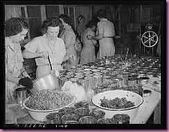 women canning