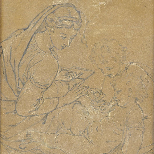 Maria met kind en Johannes de Doper, Adriaen van der Werff, 1700 - 1722 ...
