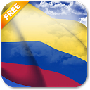 3D Colombia Flag mobile app icon
