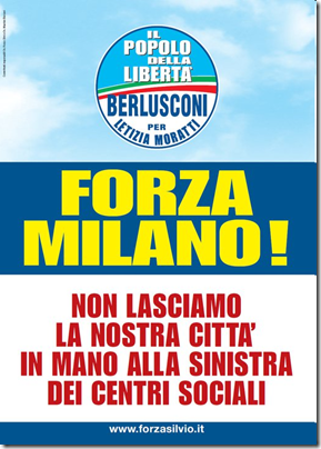 manifesti pdl - "forza milano"