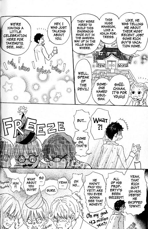Takemoto and company get the bad news in Honey and Clover volume 6
