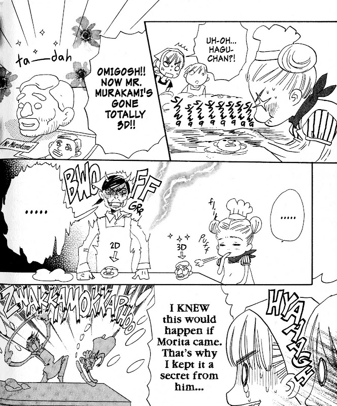 Hagu shows how to make buns in Honey and Clover volume 6