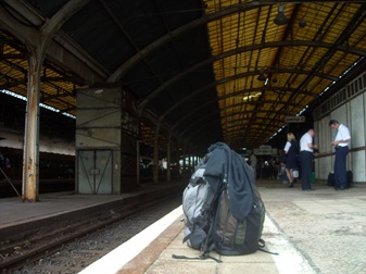 mi equipaje en la estación de Breslavia