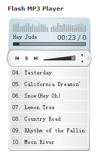 The first version of the music player