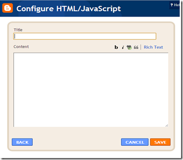 configur html