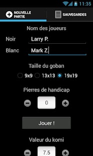 Capture d'ecran de l'application Android Agora Go - Weiqi, Igo, Baduk