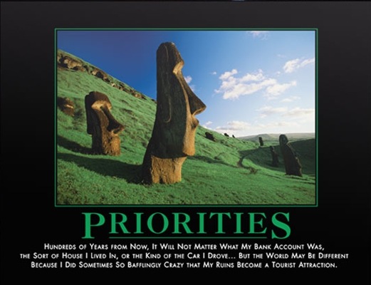 Priorities Poster @ www.despair.com
