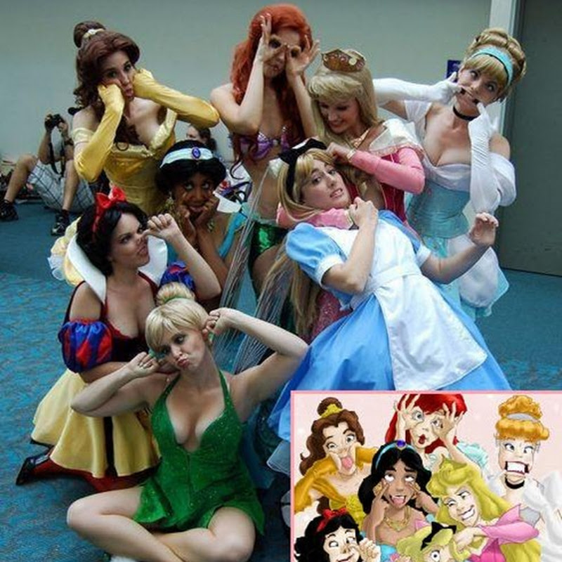 Divertidísimo Disfraz de princesas Disney