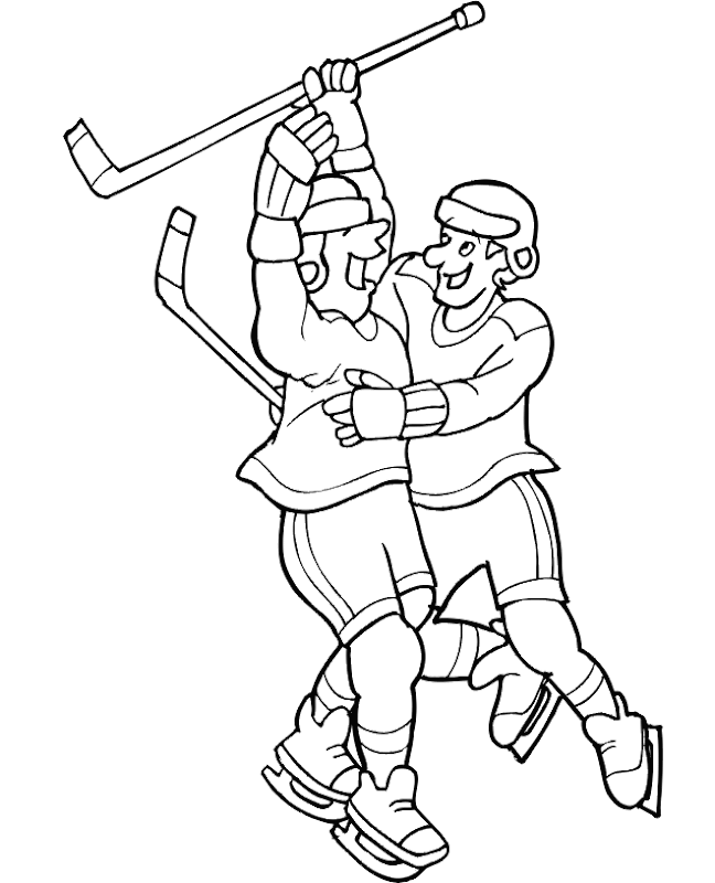 Para colorear dibujos Hockey