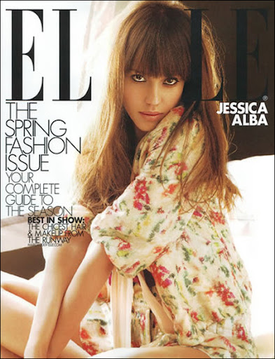 Jessica Alba Elle Cover. Jessica Alba Elle Magazine
