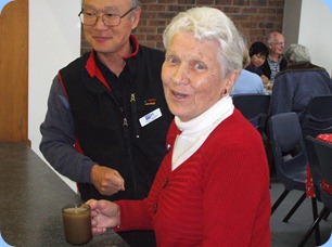 Volunteer Paul Joung and Stroke Club Leader Joan Perkins