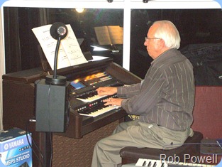 Rob Powell played the Club's Technics GA3 Organ