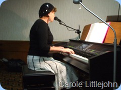 Carole Littlejohn played the Clavinova as well some pretty slick vocals to enhance her great arrangements.