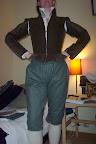 Trying on the breeches without the codpiece