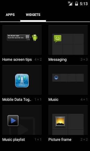 Data Mobile Toggle Widget