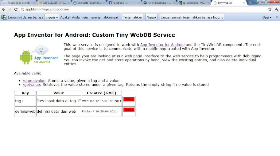 membuat aplikasi menggunakan tinywebdb | Blumontego's Brain