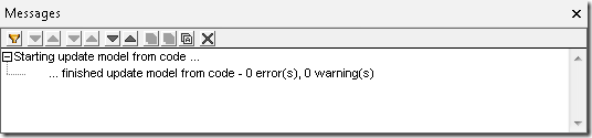 UModel Message window
