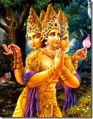 Lord Brahma praying