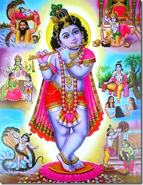Lord Krishna and His pastimes