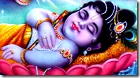 Lord Krishna sleeping