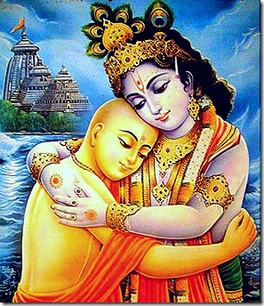 Lord Chaitanya and Lord Krishna