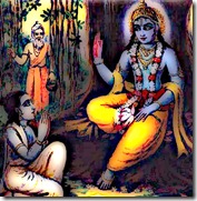 Krishna speaking to Uddhava