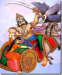 Jatayu fighting Ravana