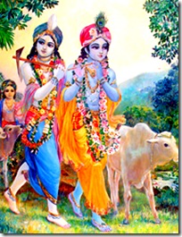 Krishna and Balarama in charge of the cows