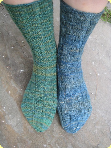 half and half socks