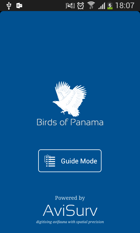 Android application Birds of Panama screenshort