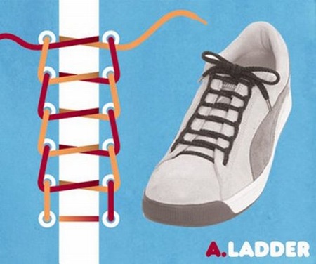 different shoe knots