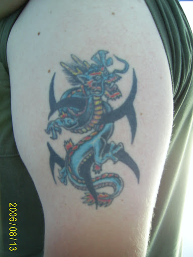 tribal tattoo, dragon tattoo