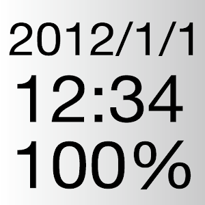 battery clock and date Widget.apk 1.0