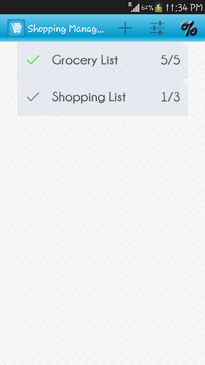 Shopping List Manager