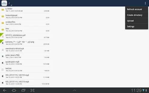 ownCloud - screenshot thumbnail