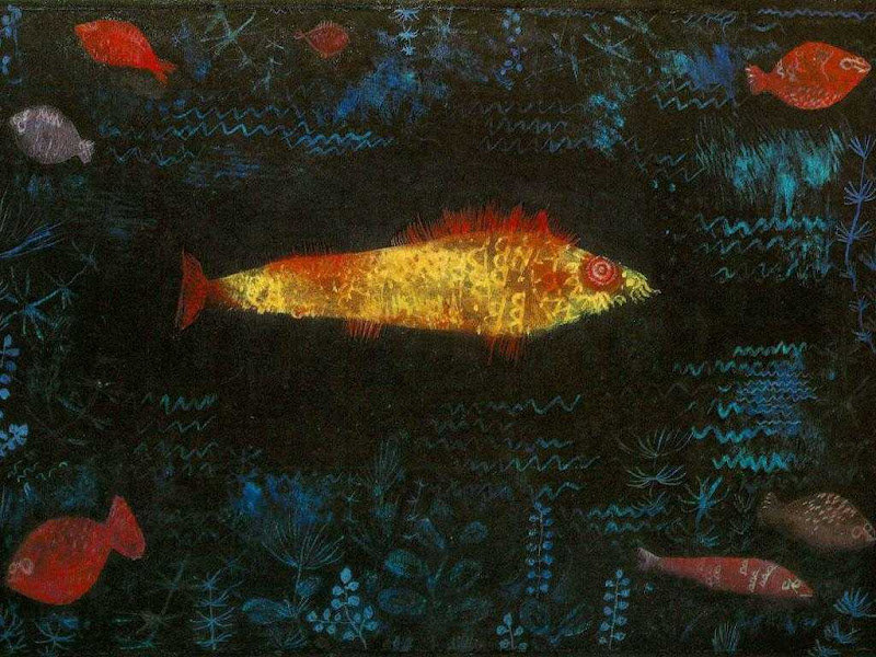 paul klee, golden fish