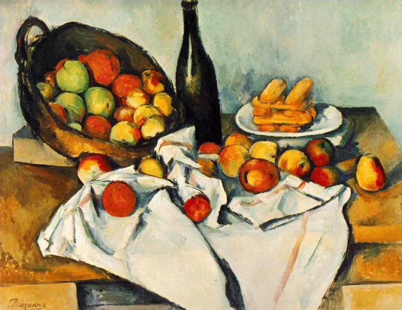 paul cézanne, the basket of apples
