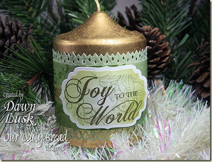 Joy to the World Candle
