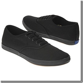 Keds Champion Black Canvas Sneakers