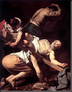463px-Caravaggio-Crucifixion_of_Peter
