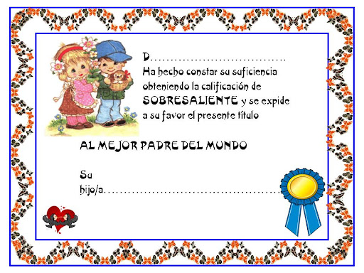 Diplomas para imprimir y completar - Imagui