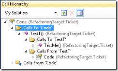 Иерархия вызовов в Visual Studio 2010