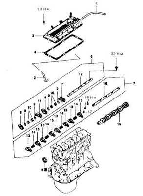 Mitsubishi Galant engine diagram :: removal and installation of