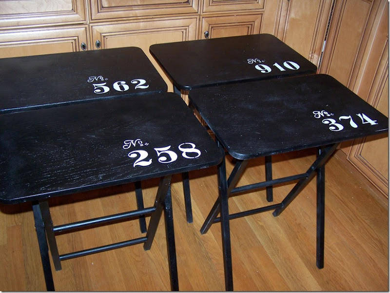 TV Tray Tables with Numbers 006