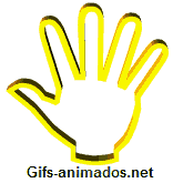 mão fazendo tchau
