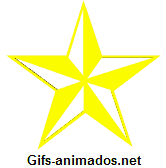 estrelinha 5 pontas amarelas