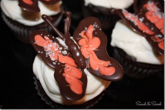 Monarch butterfly cupcakes