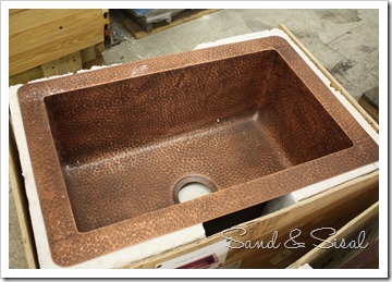 single copper sink